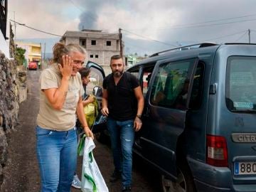 Vecinos de Todoque afectados por el volcán de La Palma