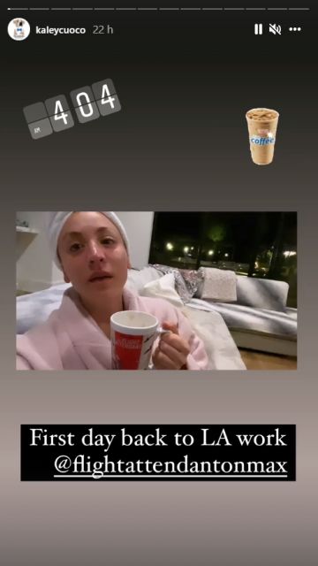 Kaley Cuoco de vuelta al rodaje