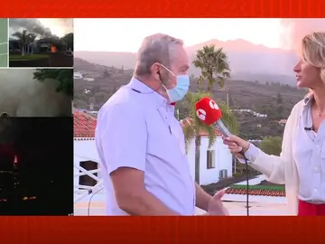 Los vecinos, desolados en La Palma. Los vecinos, desolados en La Palma.