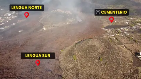 Imágenes de la evolución del volcán de La Palma, a vista de dron Imágenes de la evolución del volcán de La Palma, a vista de dron