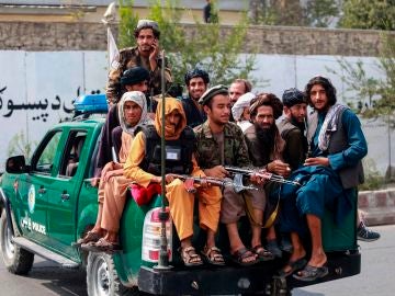 Taliban patrol in Kabul, Afghanistan, 23 September 2021.