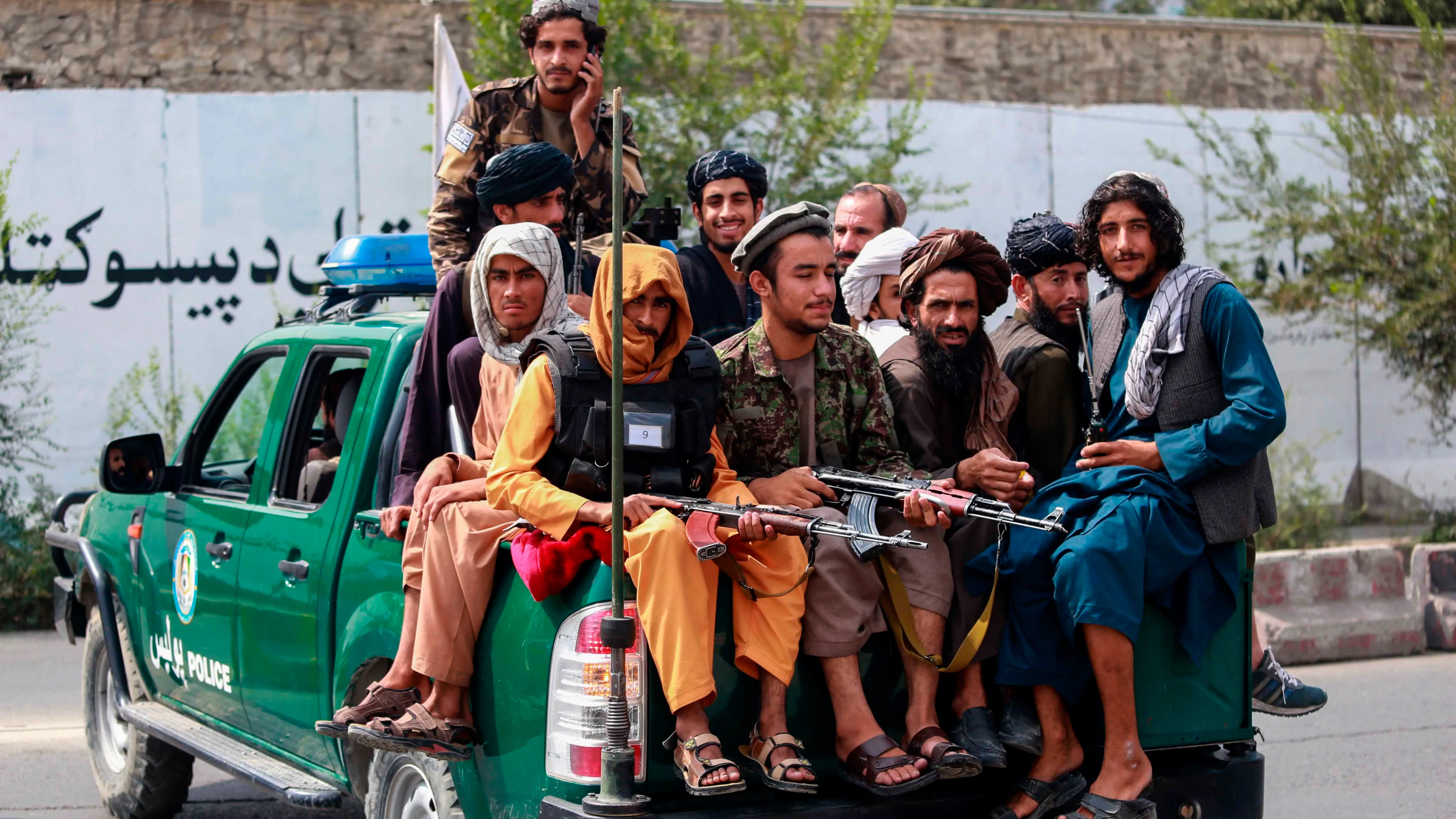 Taliban patrol in Kabul, Afghanistan, 23 September 2021. Taliban patrol in Kabul, Afghanistan, 23 September 2021.