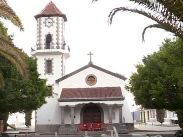 Iglesia de Todoque, volcán La Palma
