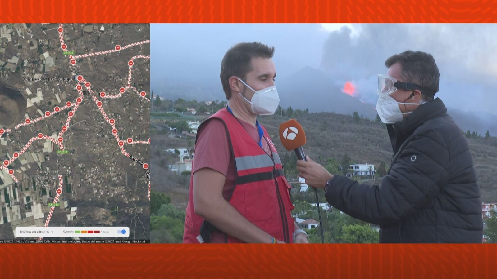 Rubén López, geólogo en La Palma: 