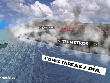 La realidad aumentada para entender cómo el volcán de La Palma ha ampliado el mapa de España