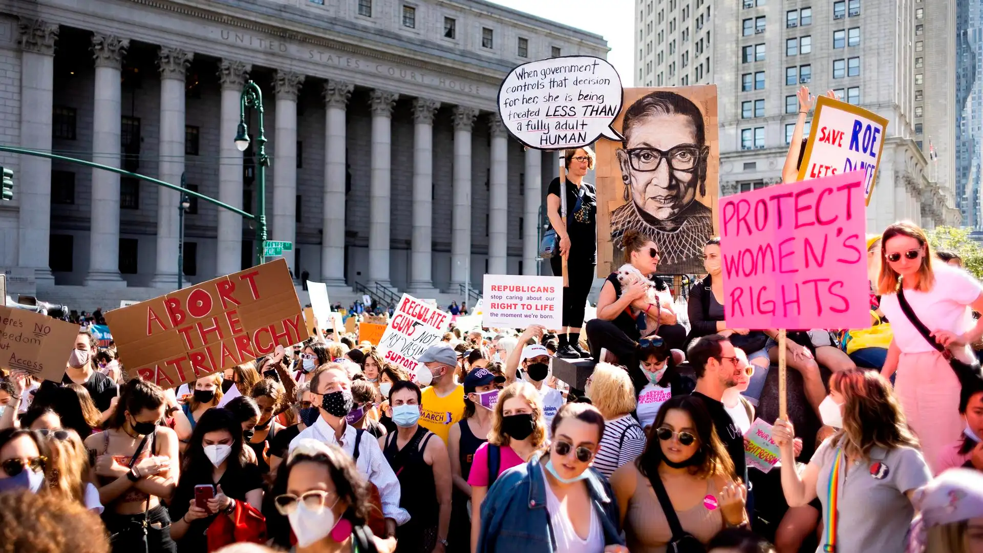 Marchas en Estados Unidos en defensa del derecho al aborto
