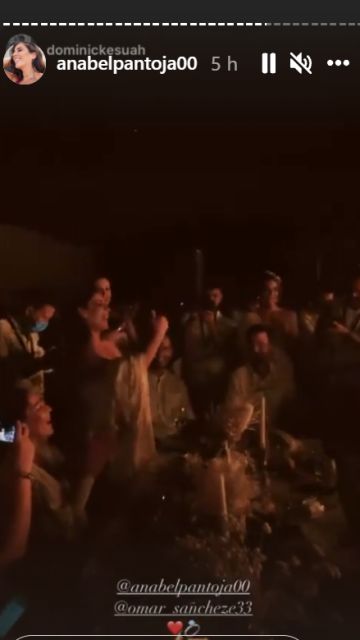 Anabel Pantoja bailando en su boda