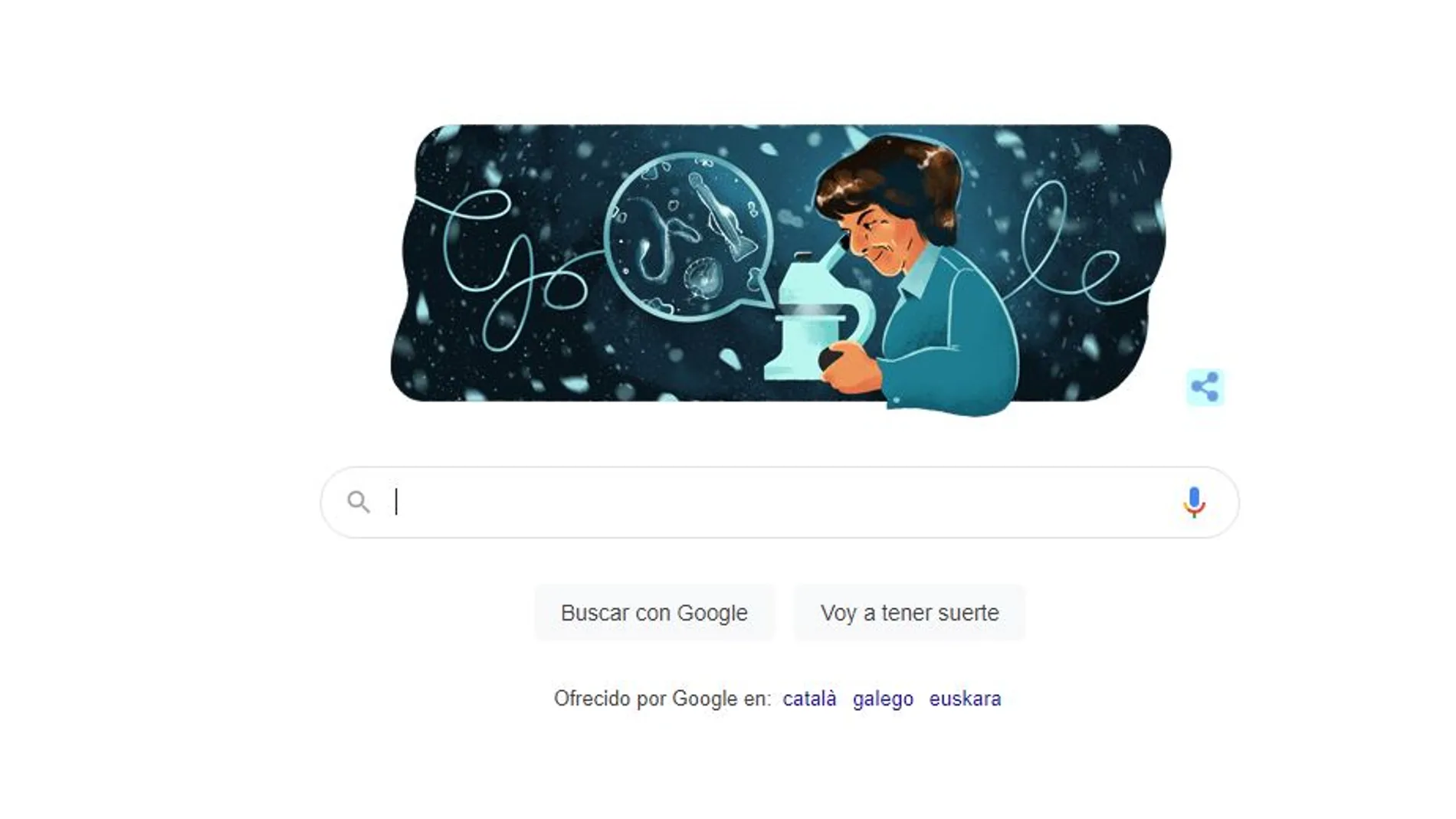 Google celebra el 105 cumpleaños de la oceanógrafa Ángeles Alvariño