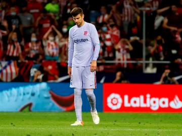 Piqué, tras la derrota ante el Atlético: "Podríamos jugar tres horas y no meter gol"