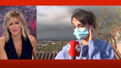Joselyn, se enteró del embarazo días antes del volcán de La Palma: 