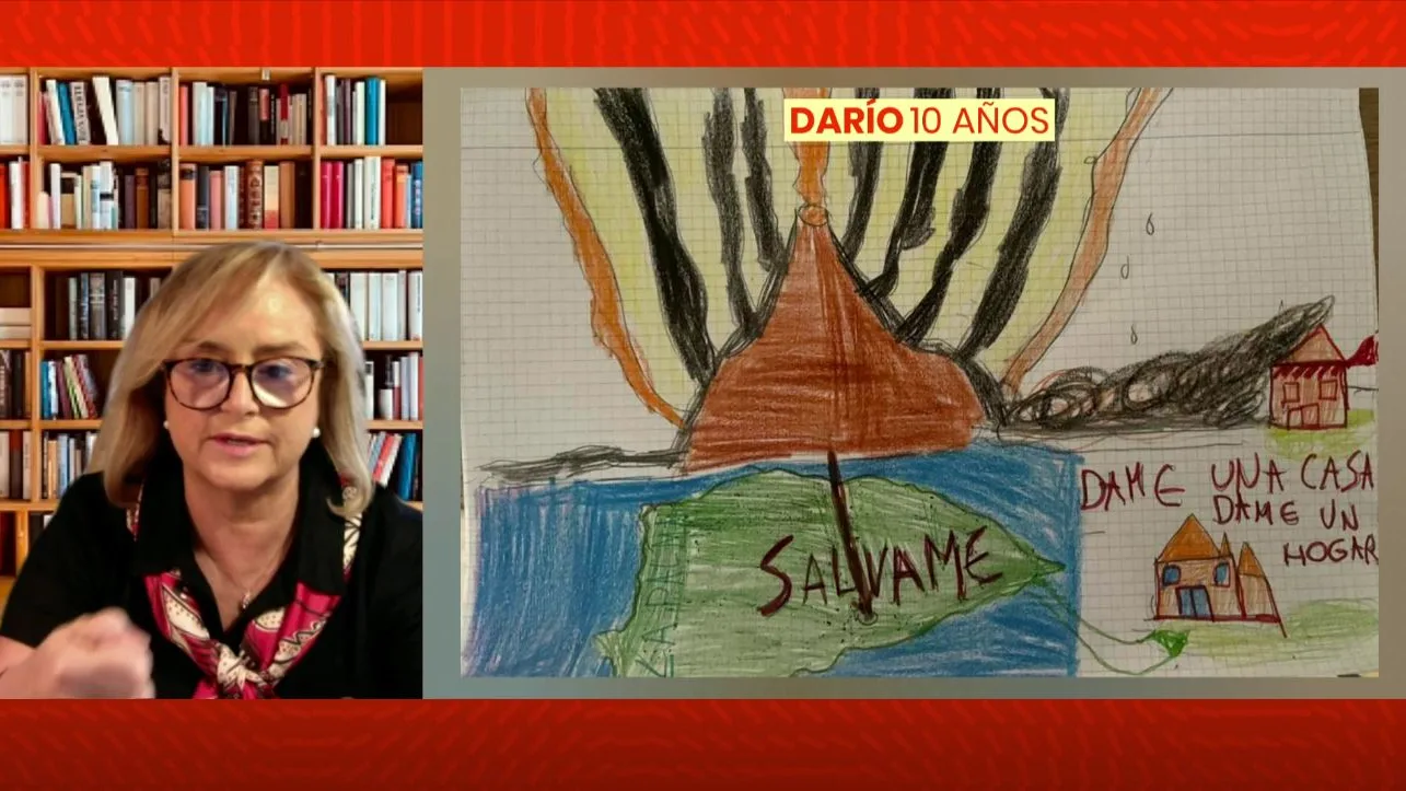 Dibujos de los niños afectados por el volcán. Dibujos de los niños afectados por el volcán.