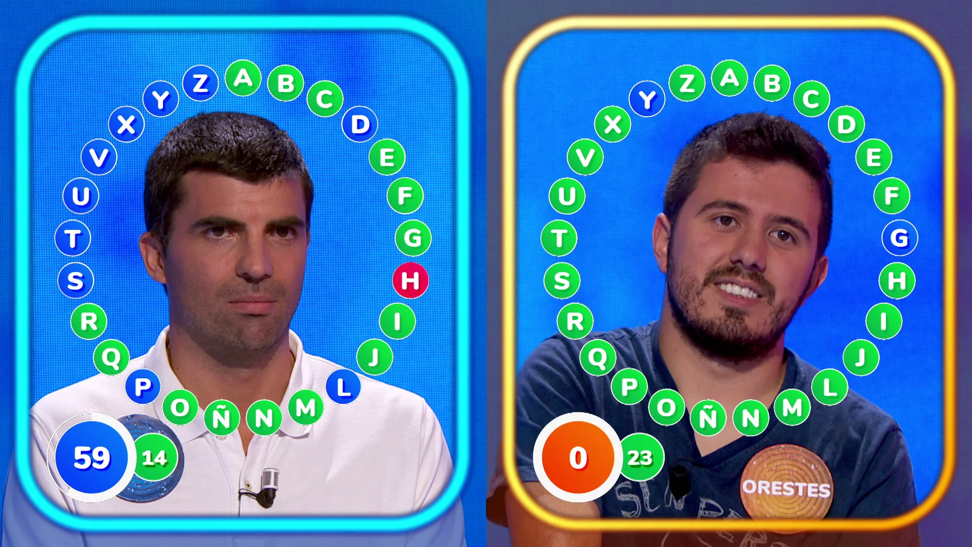 ¿Una remontada épica? Orestes deja a Jesús ante ‘El Rosco’ imposible: “Hay que acertar todas” ¿Una remontada épica? Orestes deja a Jesús ante ‘El Rosco’ imposible: “Hay que acertar todas”