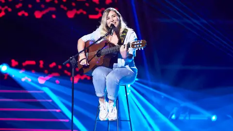 Amanda Liñán canta ‘Durmiendo sola’ en las Audiciones a ciegas de ‘La Voz’ 'La Voz'