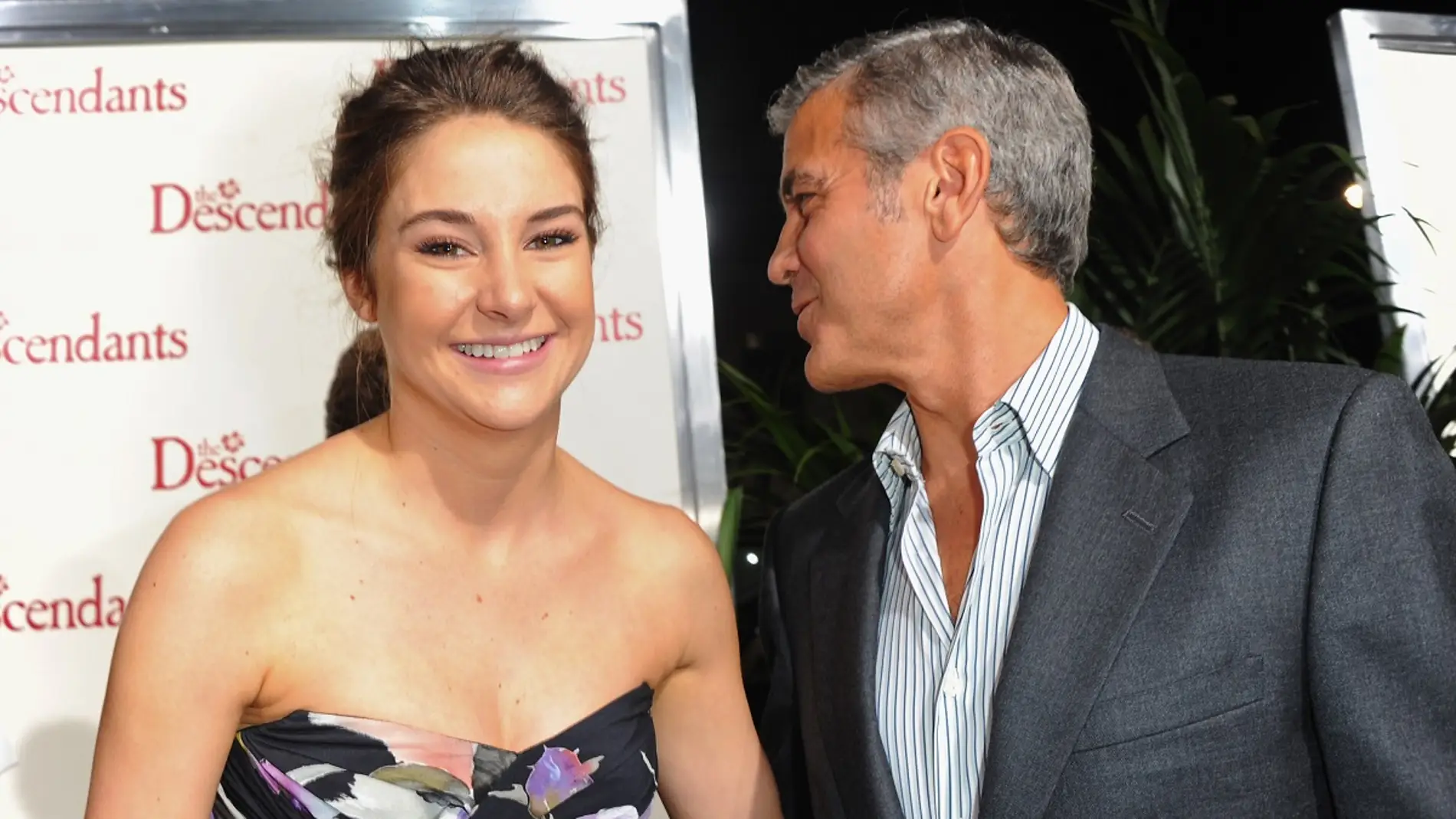 Shailene Woodley y George Clooney
