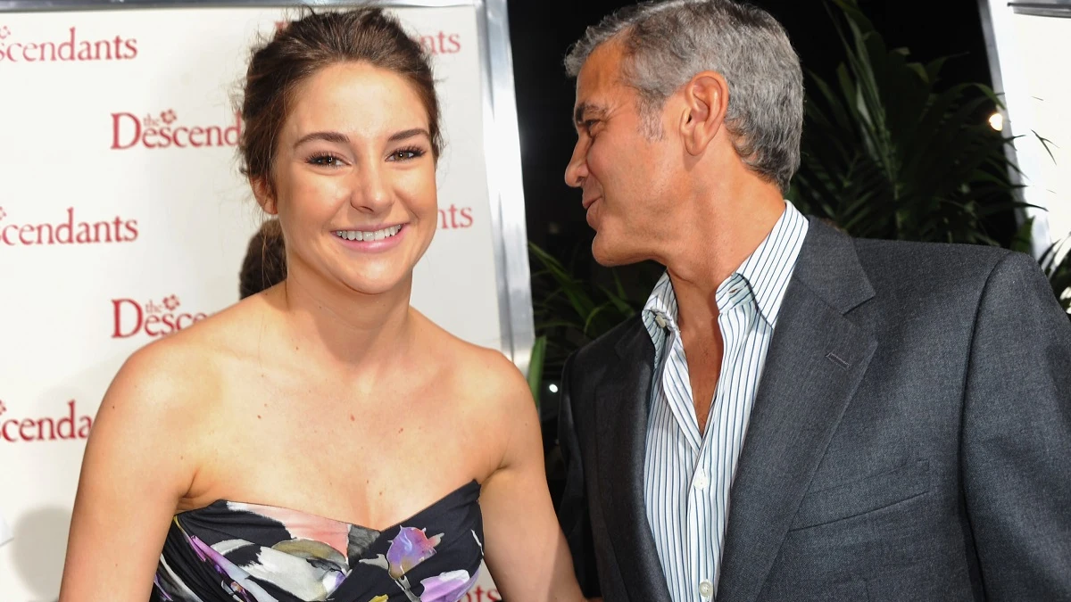 Shailene Woodley y George Clooney