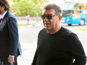 El presidente del Barcelona Joan Laporta