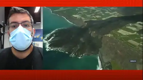 Una nueva lengua de lava se acerca al océano. Una nueva lengua de lava se acerca al océano.