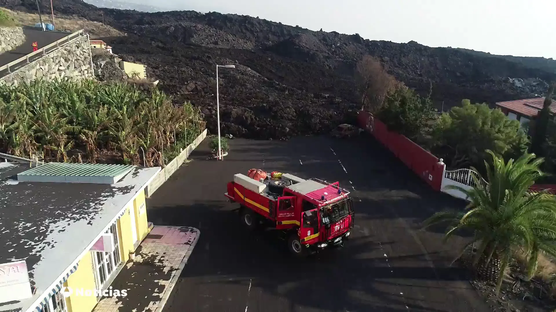 Las imágenes que muestran el estado de Todoque tras el paso de la colada de lava Las imágenes que muestran el estado de Todoque tras el paso de la colada de lava