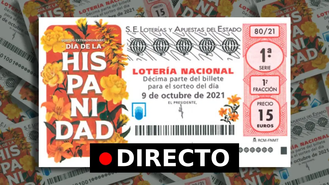 Sorteo Lotería Nacional, en directo: Comprobar lotería Día de la Hispanidad hoy Sorteo Lotería Nacional, en directo: Comprobar lotería Día de la Hispanidad hoy