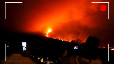 VÍDEO: Erupción del volcán de la isla de la Palma y el avance de las coladas de lava, streaming en directo
