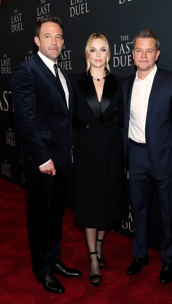 Ben Affleck y Matt Damon en el estreno de 'El último duelo'