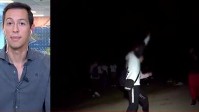 Agreden a un equipo de Espejo Público en un botellón en el Parque del Oeste de Madrid