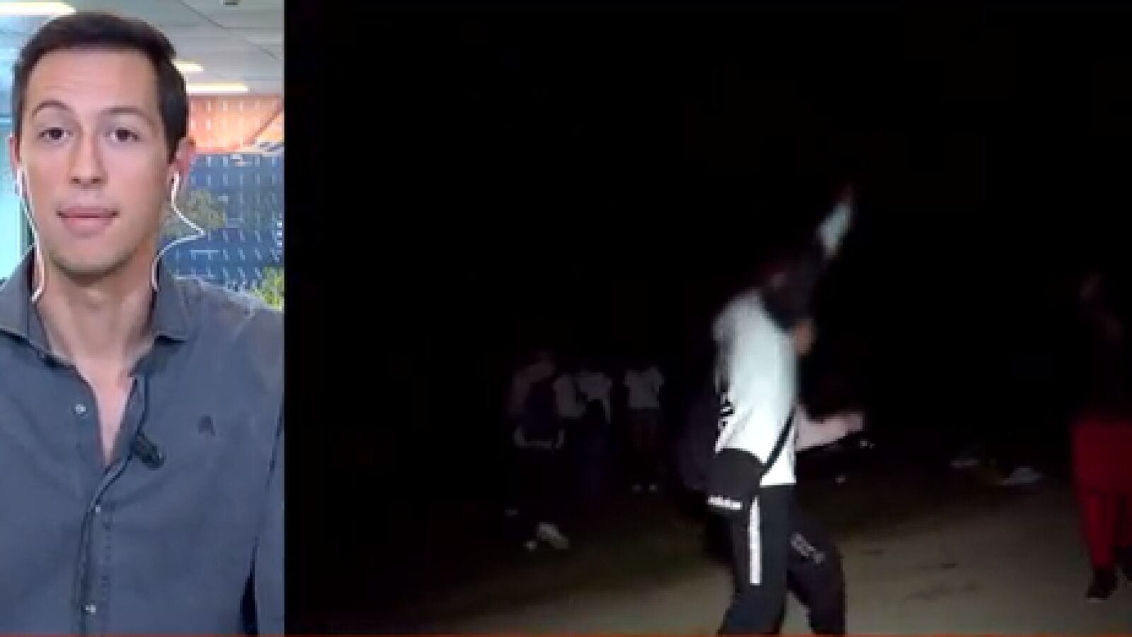 Agreden a un equipo de Espejo Público en un botellón en el Parque del Oeste de Madrid