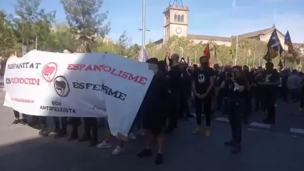 El sector más radical del independentismo convoca una manifestación en Barcelona contra el Día de la Hispanidad El sector más radical del independentismo convoca una manifestación en Barcelona contra el Día de la Hispanidad