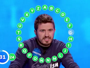 Orestes, ¡a una del bote de ‘Pasapalabra’!: ¿Completa ‘El Rosco’ en su octavo programa? Orestes, ¡a una del bote de ‘Pasapalabra’!: ¿Completa ‘El Rosco’ en su octavo programa?