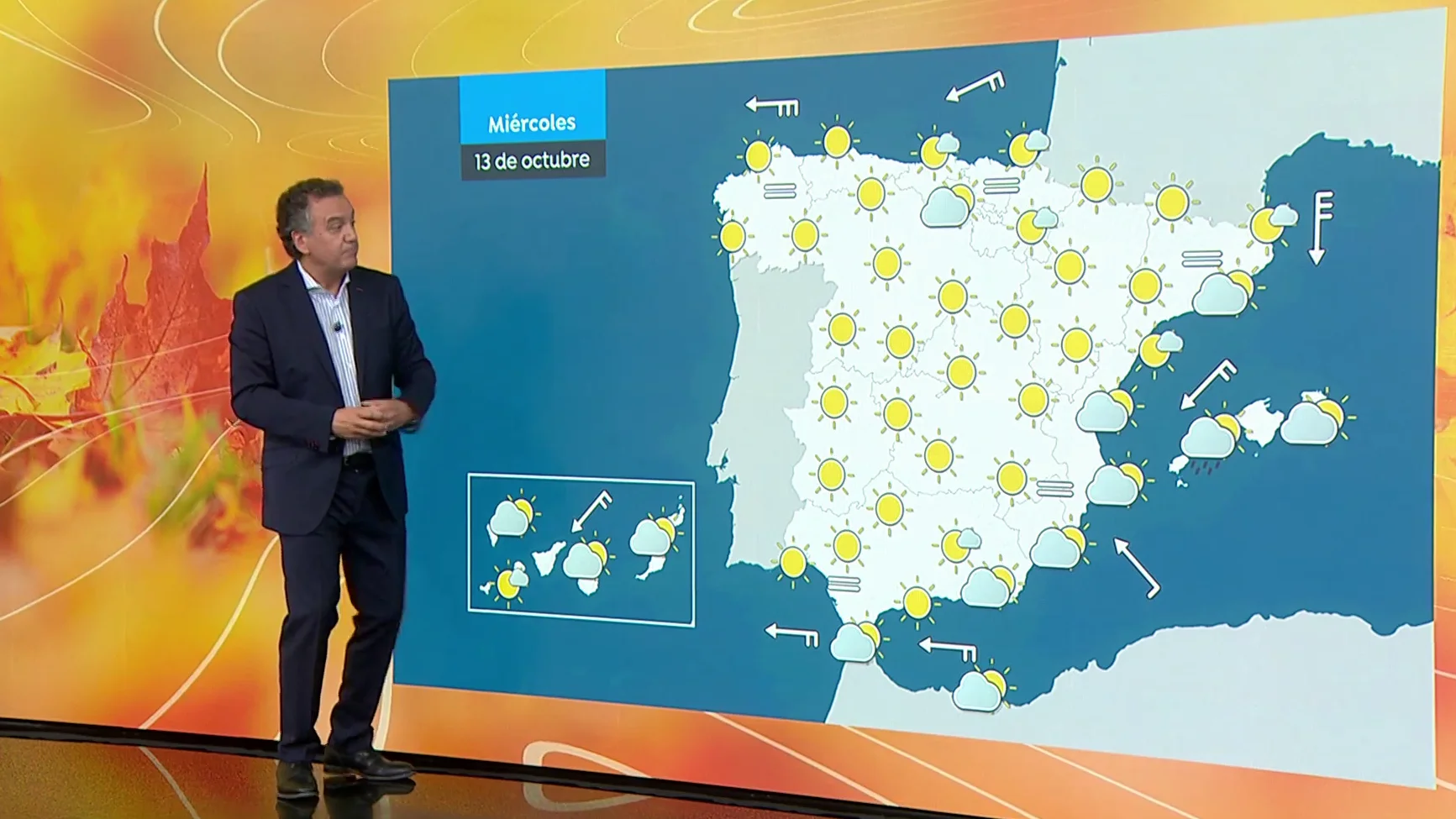 Cielos poco nubosos o despejados y temperaturas c&aacute;lidas este 12 de octubre, D&iacute;a de la Hispanidad