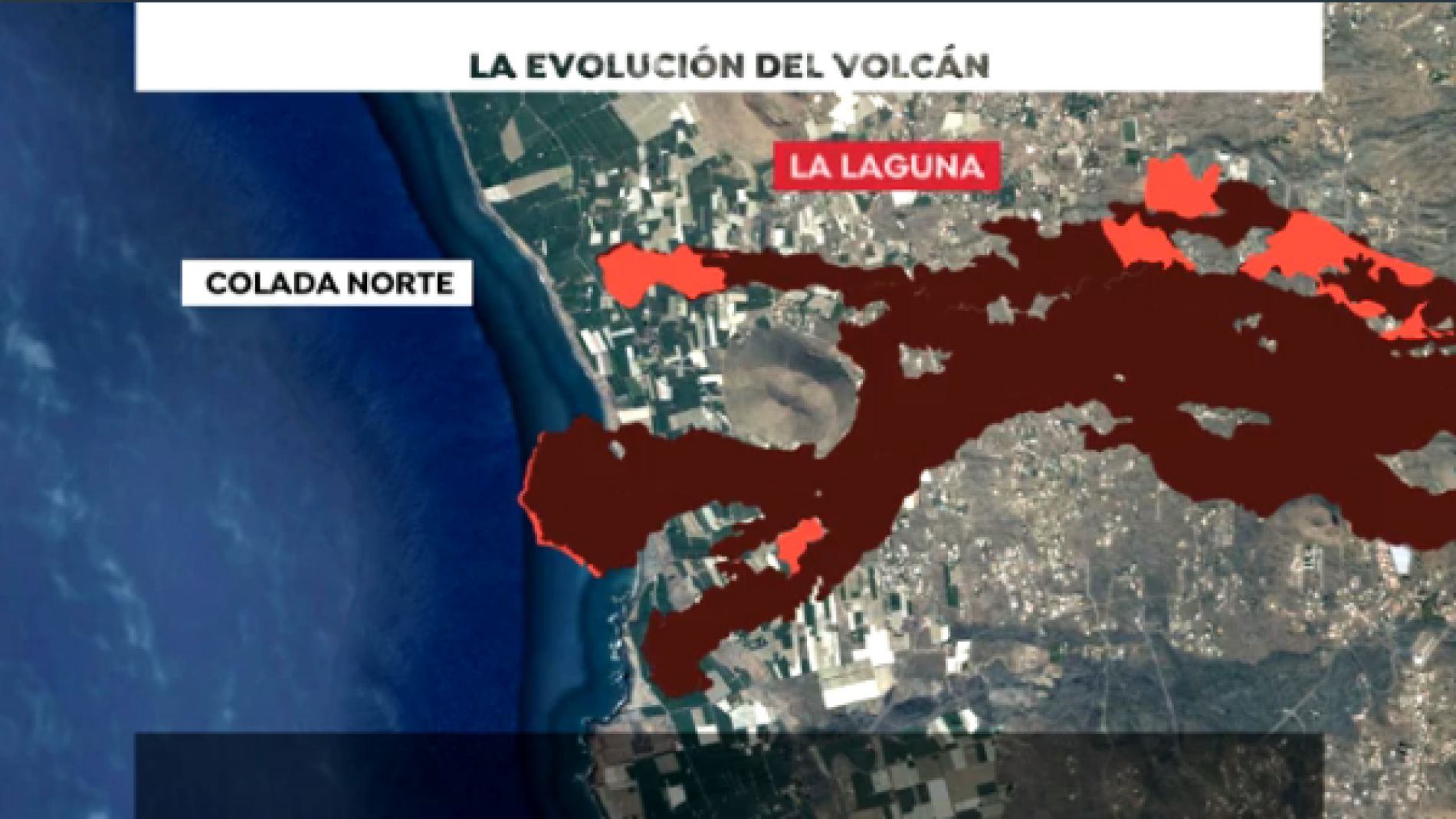 Este es el estado de la colada norte del volcán de La Palma, la colada ...