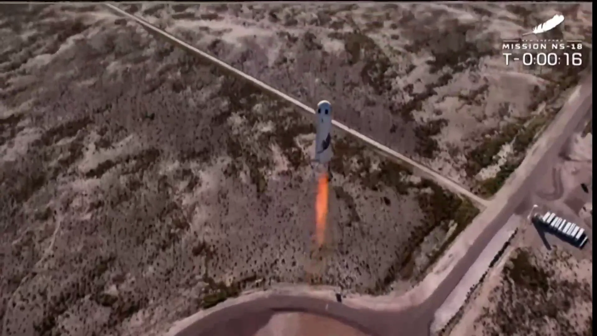 Lanzamiento de Blue Origin con el actor William Shatner de Star Trek entre los tripulantes, en v&iacute;deo