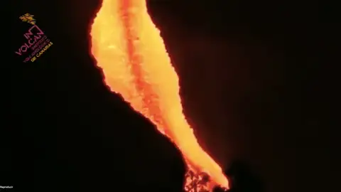 Lava del volcán de La Palma Lava del volcán de La Palma