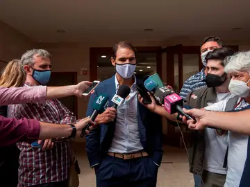 Rafa Nadal, en un acto de Sant Llorenç Rafa Nadal, en un acto de Sant Llorenç