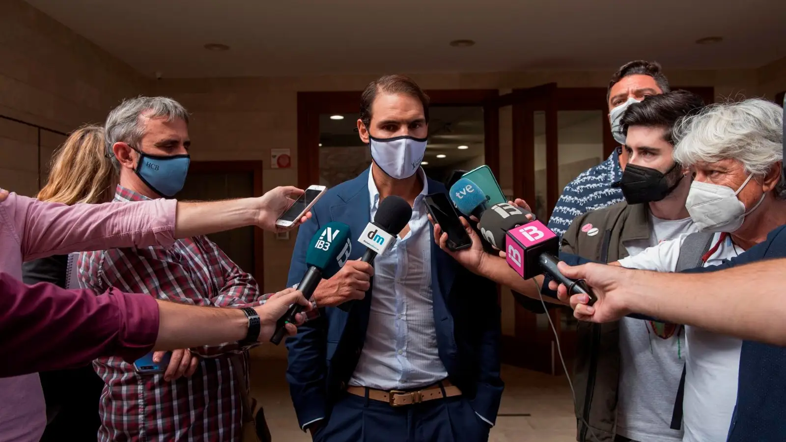 Rafa Nadal, en un acto de Sant Lloren&ccedil;