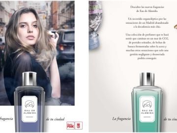 Carteles de la campaña del perfume del alcalde José Luis Martínez-Almeida, Eau de Almeida