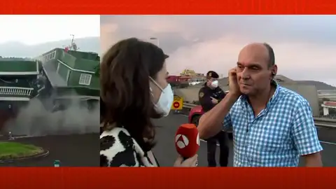 Afectados por el volcán de La Palma. Afectados por el volcán de La Palma.