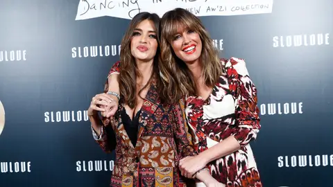 Sara Carbonero e Isabel Jiménez en la presentación de su nueva colección