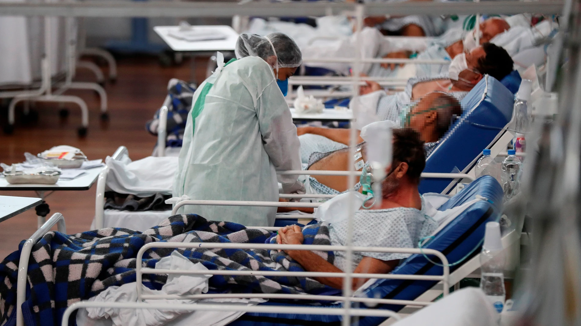 Hospital en Brasil con pacientes con coronavirus