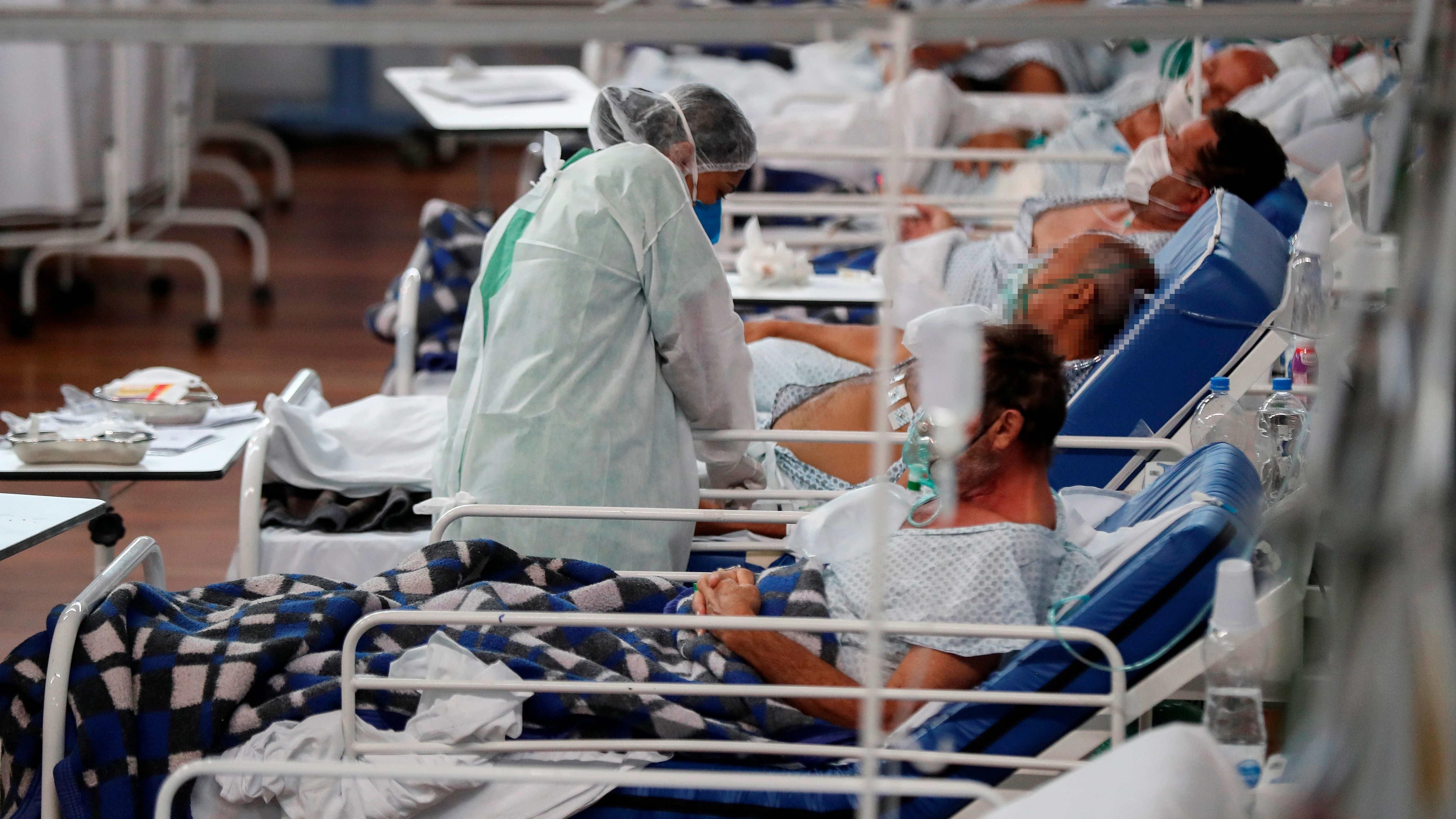 Hospital en Brasil con pacientes con coronavirus
