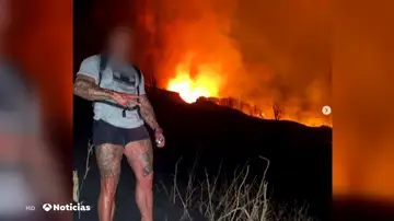 Identificados cuatro ingleses que se saltaron las restricciones fotografiarse con el volcán de La Palma Identificados cuatro ingleses que se saltaron las restricciones fotografiarse con el volcán de La Palma