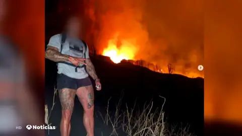 Identificados cuatro ingleses que se saltaron las restricciones fotografiarse con el volcán de La Palma Identificados cuatro ingleses que se saltaron las restricciones fotografiarse con el volcán de La Palma
