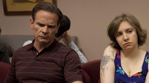 Peter Scolari y Lena Dunham en 'Grils'