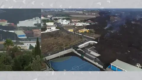 Centenares de viviendas en La Laguna se encuentran amenazadas por una de las coladas del volcán de La Palma Centenares de viviendas en La Laguna se encuentran amenazadas por una de las coladas del volcán de La Palma