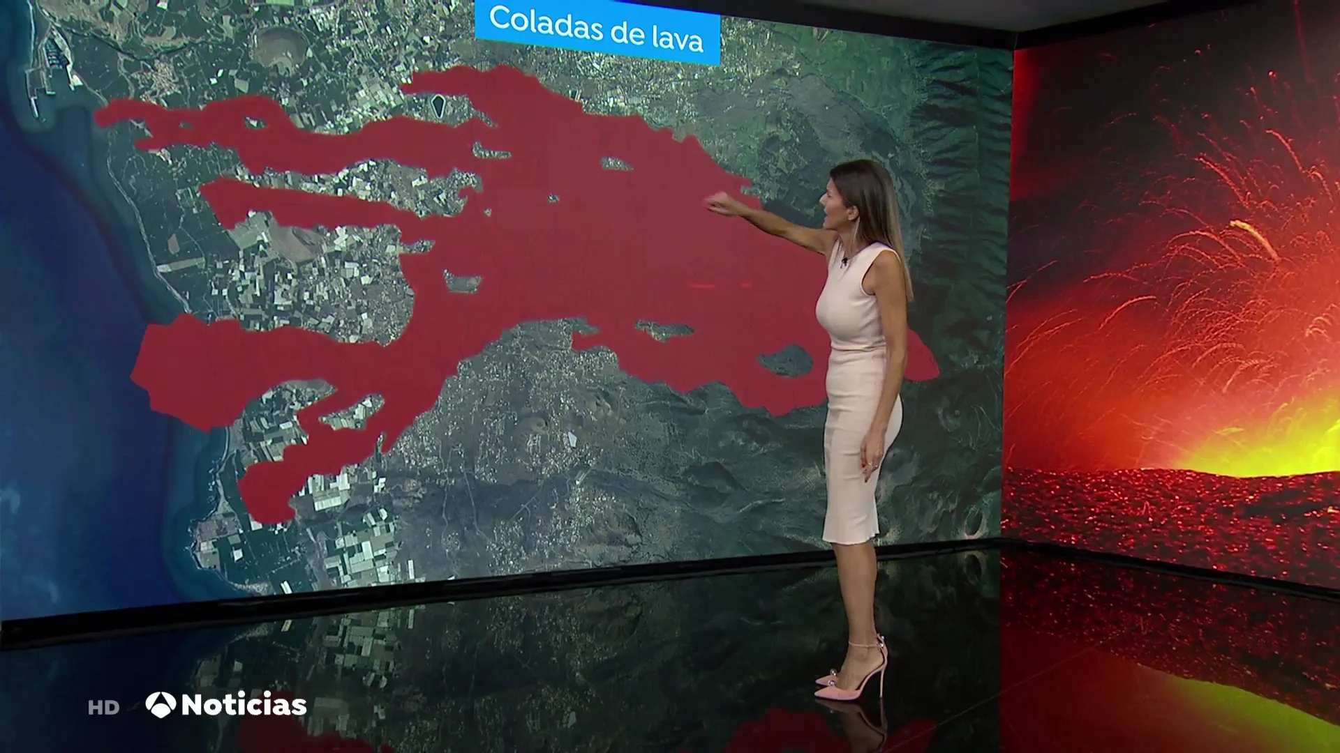 Estos son los caminos que est&aacute; tomando la nueva colada del volc&aacute;n de La Palma