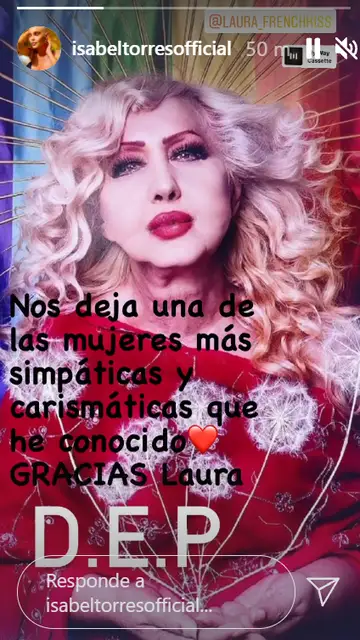 Isabel Torres despide a Laura Frenchkiss Isabel Torres despide a Laura Frenchkiss
