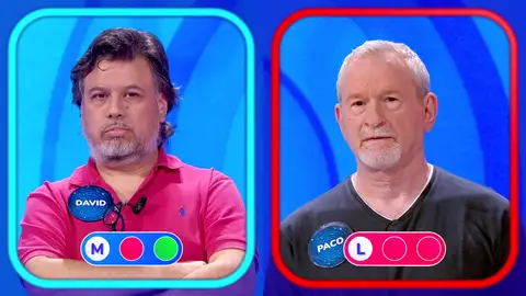 Nuevo relevo en ‘Pasapalabra’: Paco, eliminado por David en la ‘Silla Azul’ Nuevo relevo en ‘Pasapalabra’: Paco, eliminado por David en la ‘Silla Azul’