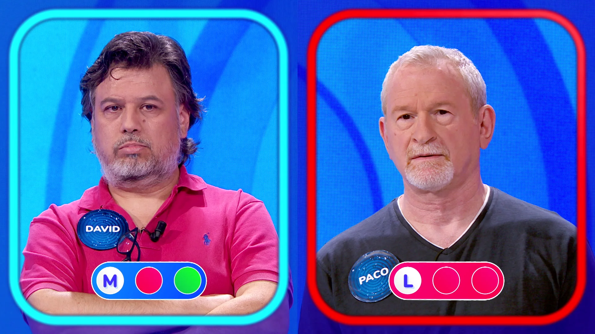 Nuevo relevo en ‘Pasapalabra’: Paco, eliminado por David en la ‘Silla Azul’ Nuevo relevo en ‘Pasapalabra’: Paco, eliminado por David en la ‘Silla Azul’