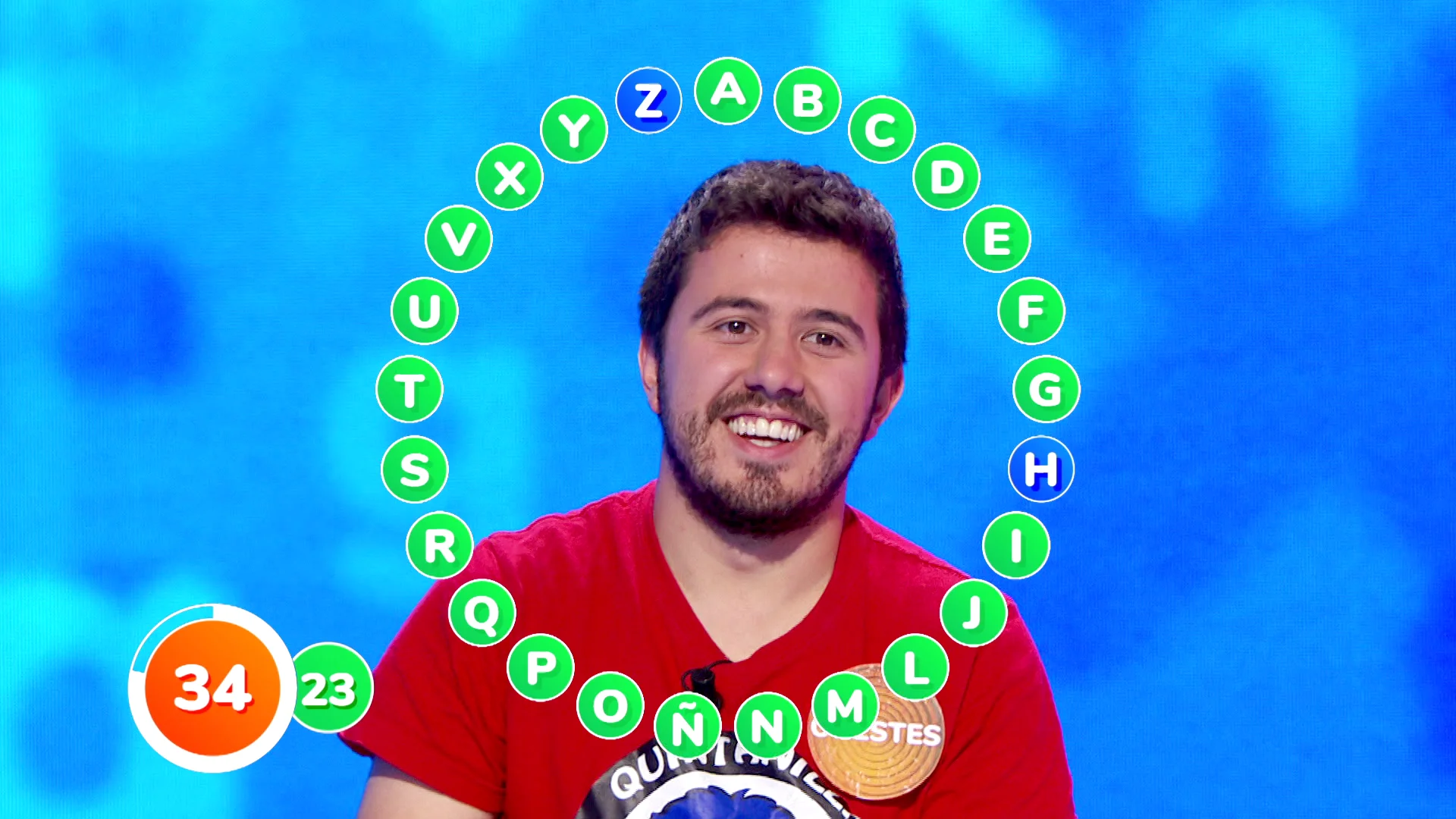 Orestes se pica con el nuevo en ‘El Rosco’ y vuelve a rozar el bote de ‘Pasapalabra’ Orestes se pica con el nuevo en ‘El Rosco’ y vuelve a rozar el bote de ‘Pasapalabra’