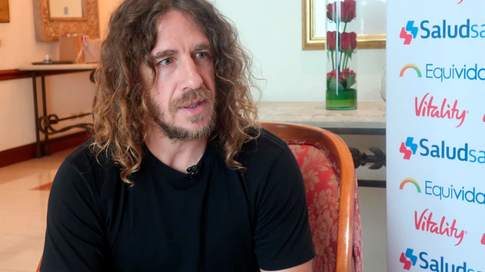Carles Puyol en una entrevista Carles Puyol en una entrevista